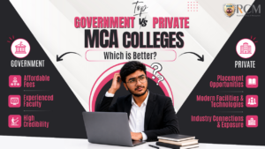 Government vs private MCA colleges comparing fees placements faculty infrastructure career opportunities and industry exposure India