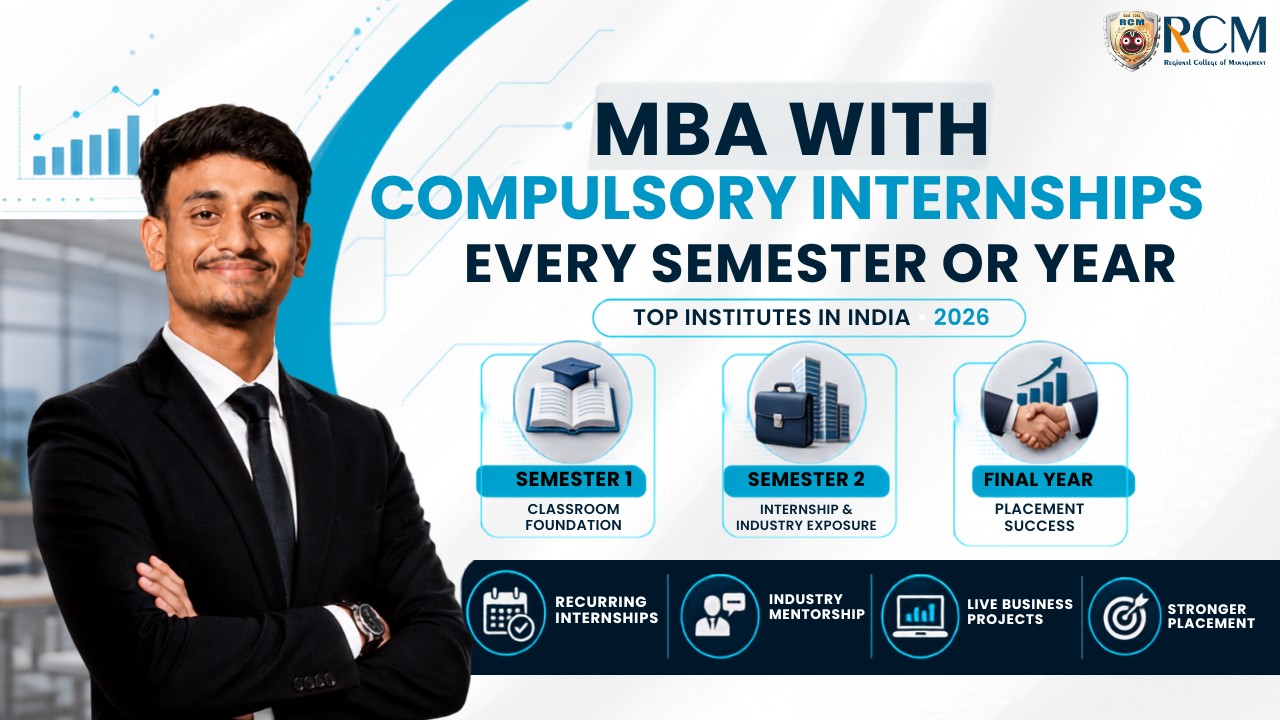 Top MBA institutes in India offering compulsory internships, industry mentorship, live projects, and strong placements.
