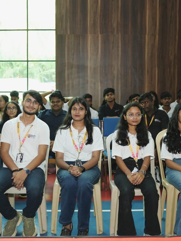 Students on Regional college of mangement sitting in Echotarium