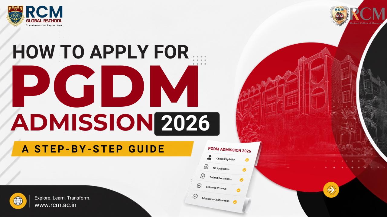 Students arriving on campus for PGDM admission 2026 at RCM Bhubaneswar