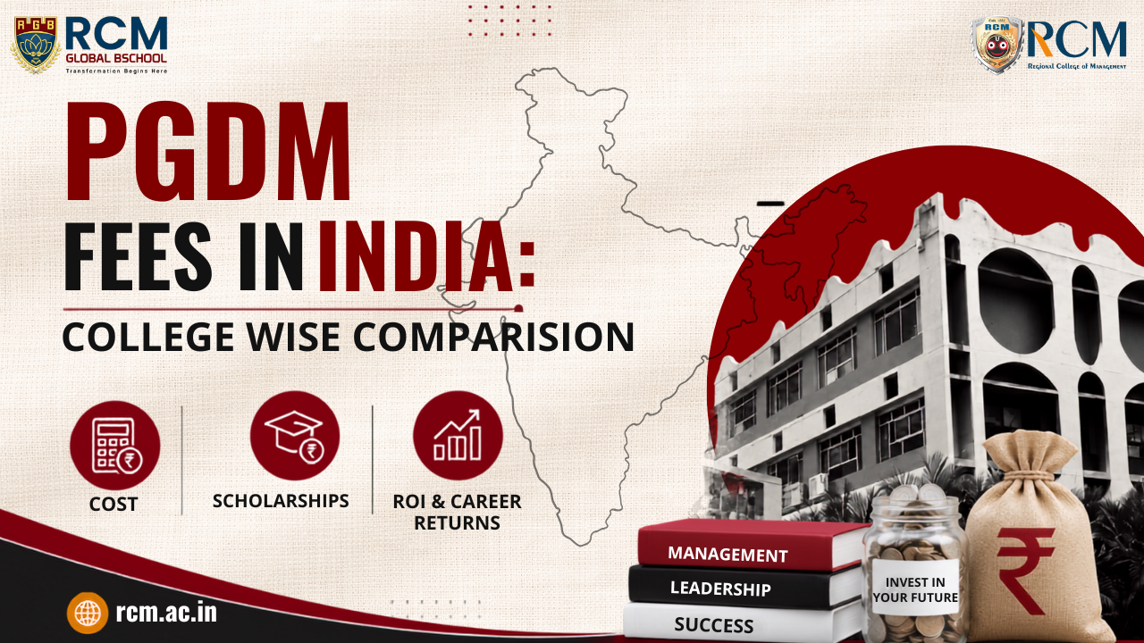 PGDM fees in India comparing colleges scholarships ROI career returns and fee structure for management aspirants