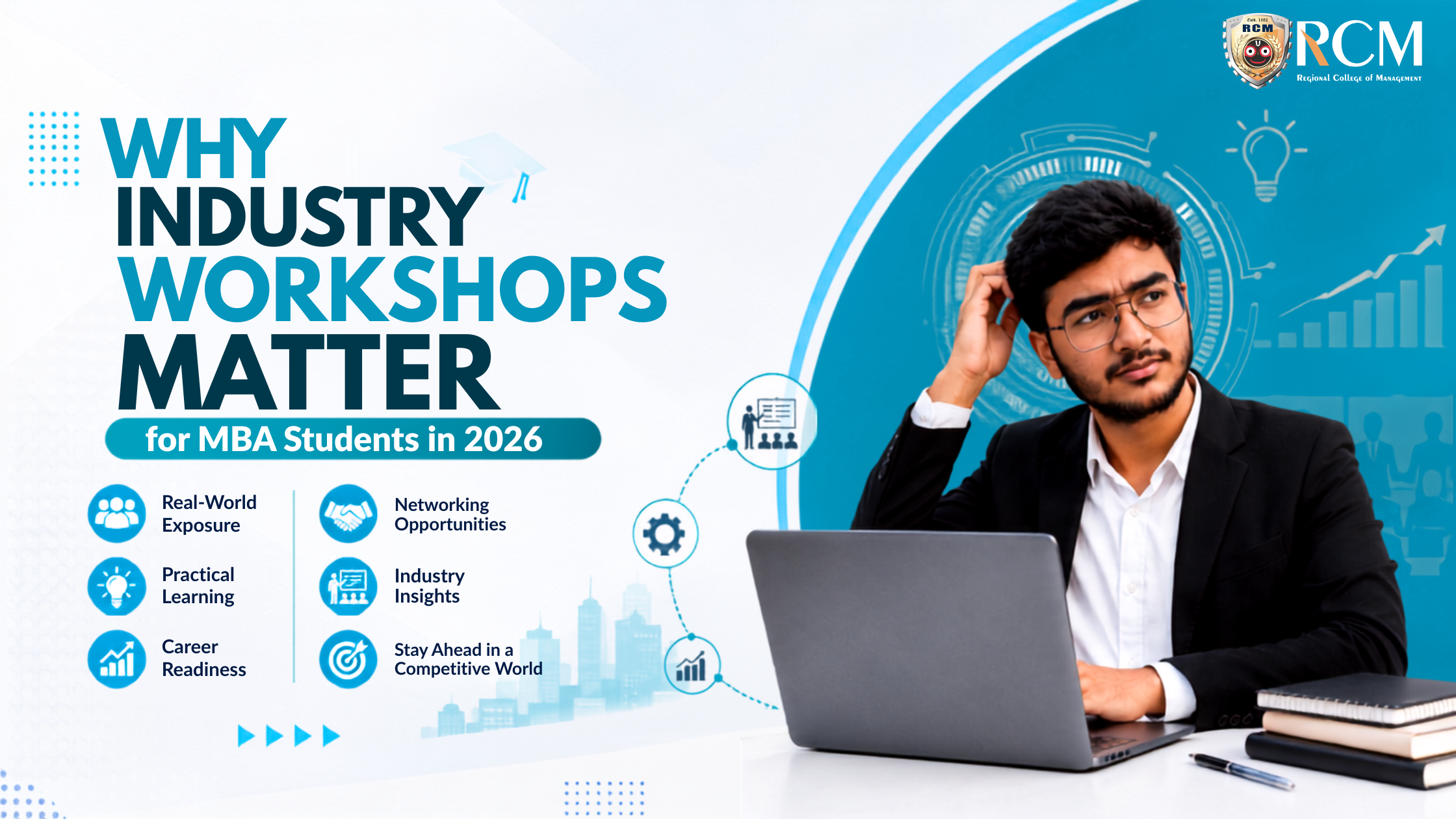 MBA students participating in industry workshops to gain practical knowledge, leadership skills, corporate exposure, teamwork, and career readiness.