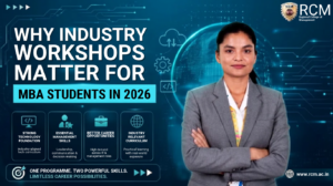 MBA students attending industry workshops to gain practical knowledge, leadership skills, corporate exposure, networking, and career readiness