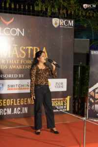 Solo singing competition at Voice Voyage Brahmastra 2026 featuring talented college performers at RCM Bhubaneswar