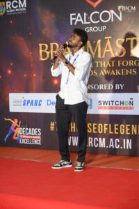 Solo singing competition at Voice Voyage Brahmastra 2026 featuring talented college performers at RCM Bhubaneswar