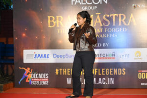 Captivating solo singing performance at Voice Voyage Brahmastra 2026 showcasing student musical talent and confidence